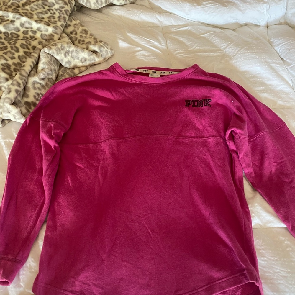 Pink crew neck